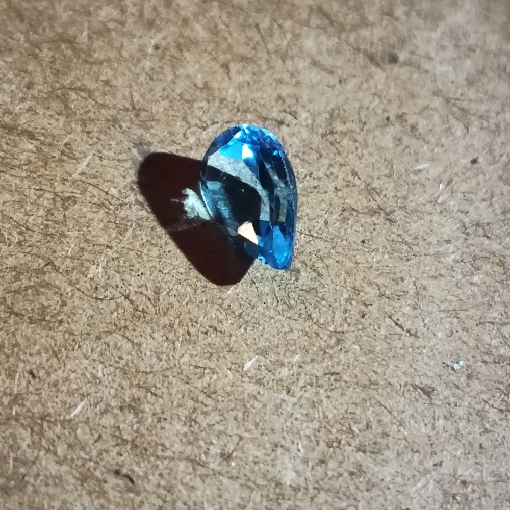 Blue Teardrop Gemstone